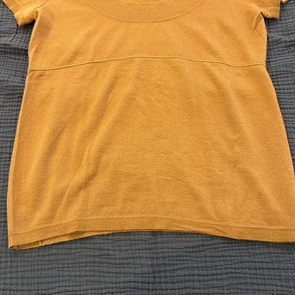 MARNI Women’s 100% Cashmere Short Sleeve Brown light weight Sweater Size 40 - Picture 4 of 10